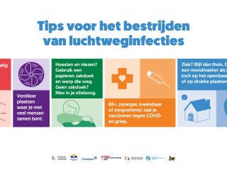 Affiche Voorzorgsmaatregelen voor volwassenen ‘Tips voor het bestrijden van luchtweginfecties'