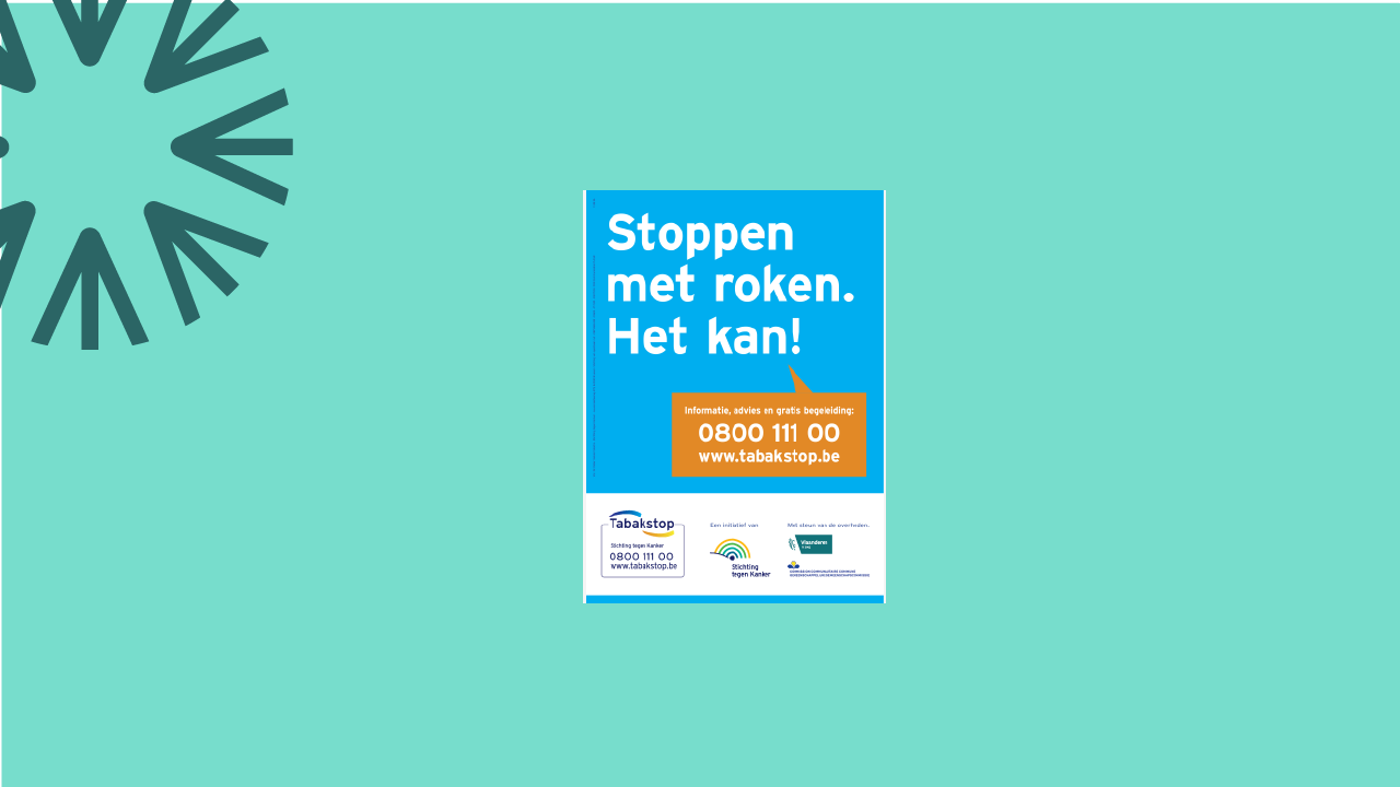 Affiche 'Stoppen met roken. Het kan'